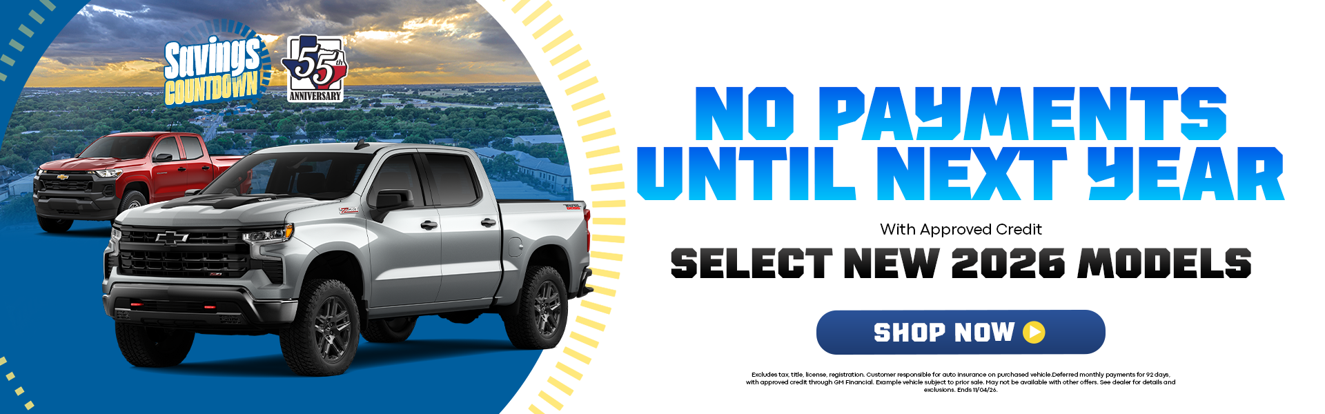 No Payments Until Next Year in Weatherford, TX