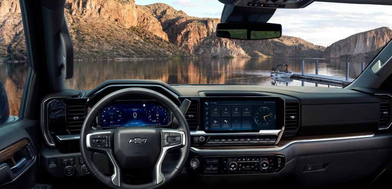 2026 Chevrolet Silverado 1500 dashboard near Dallas, TX