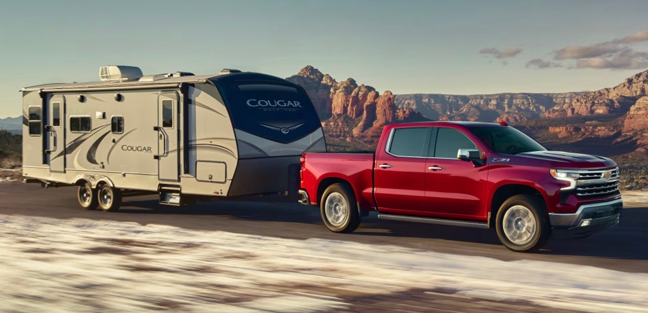 2026 Chevrolet Silverado 1500 towing camper near Burleson, TX