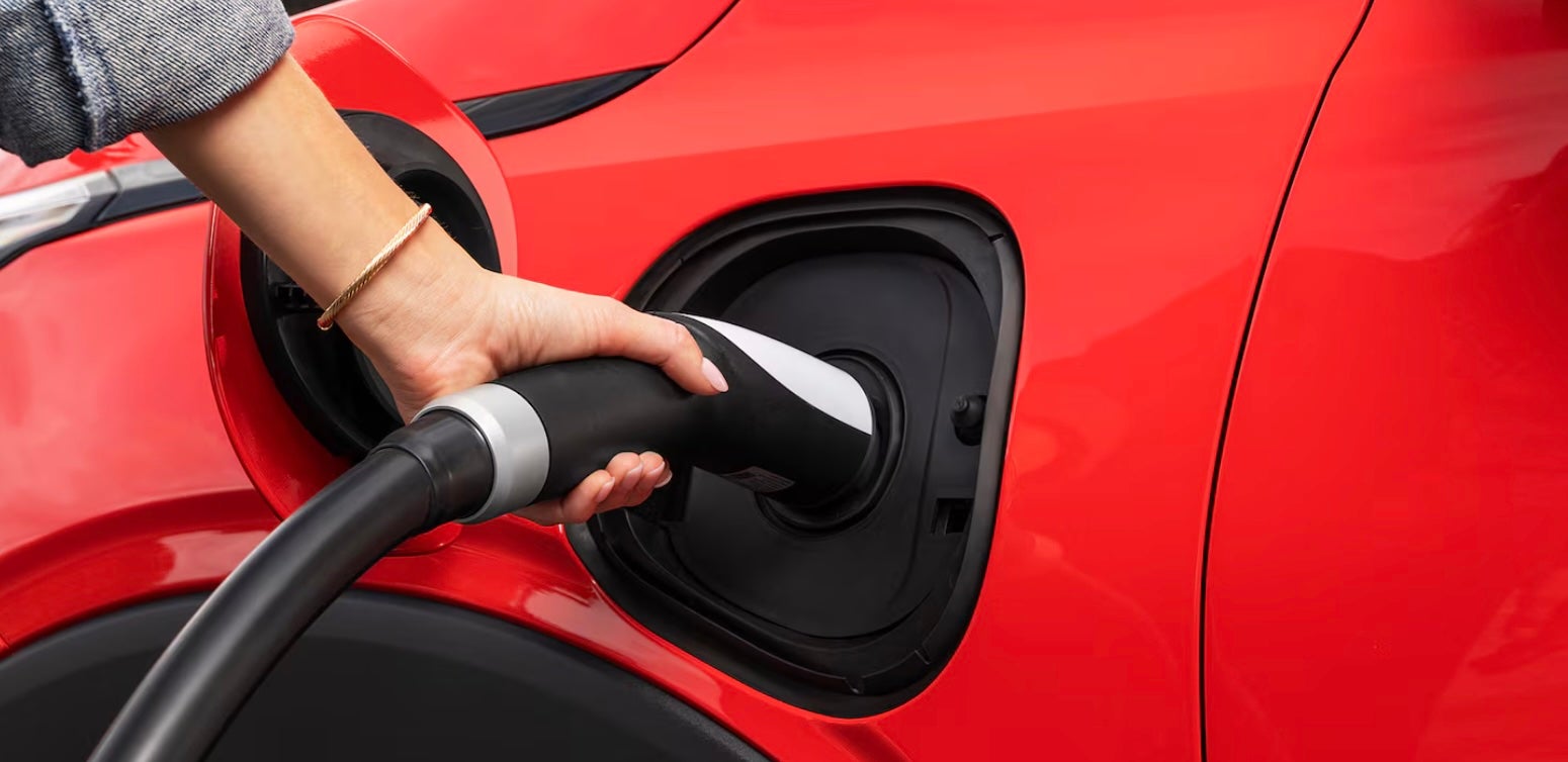 Charging port of 2027 Chevrolet Bolt near Fort Worth, TX