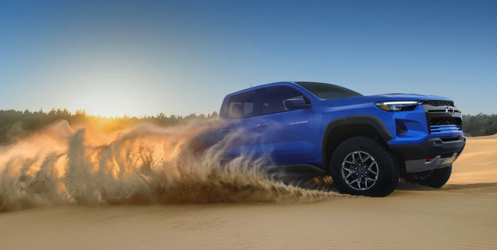 Blue 2026 Chevy Colorado off-roading - Near Dallas, TX