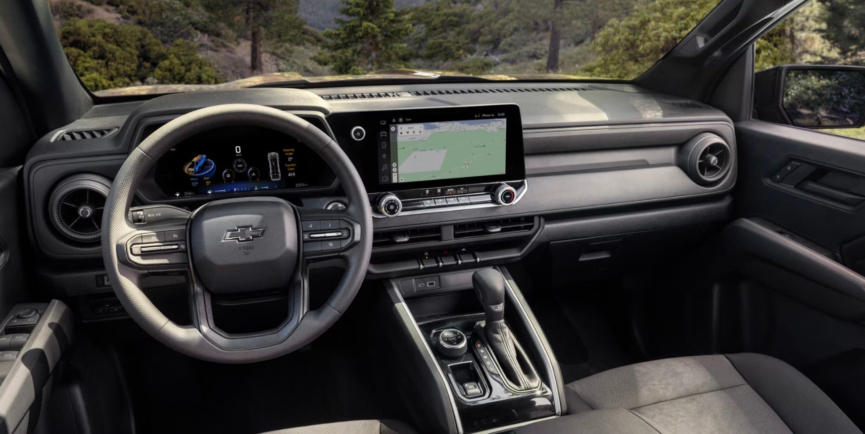 Front interior of 2026 Chevy Colorado for sale near Burleson, TX