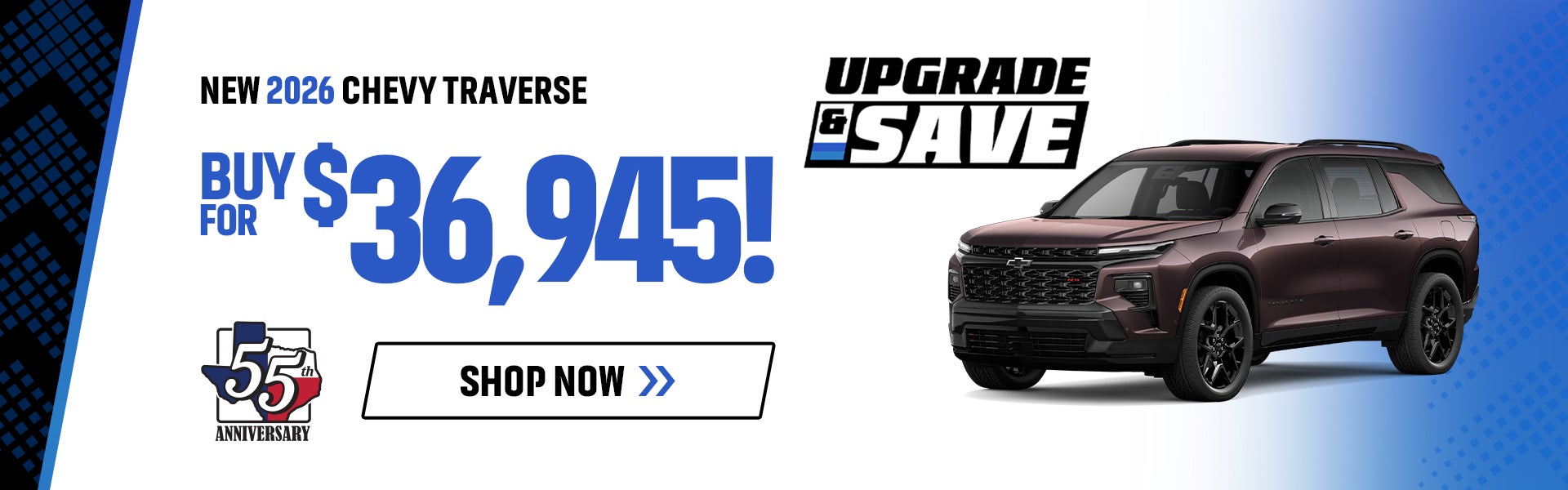 New 2026 Chevy Traverse Offer Weatherford