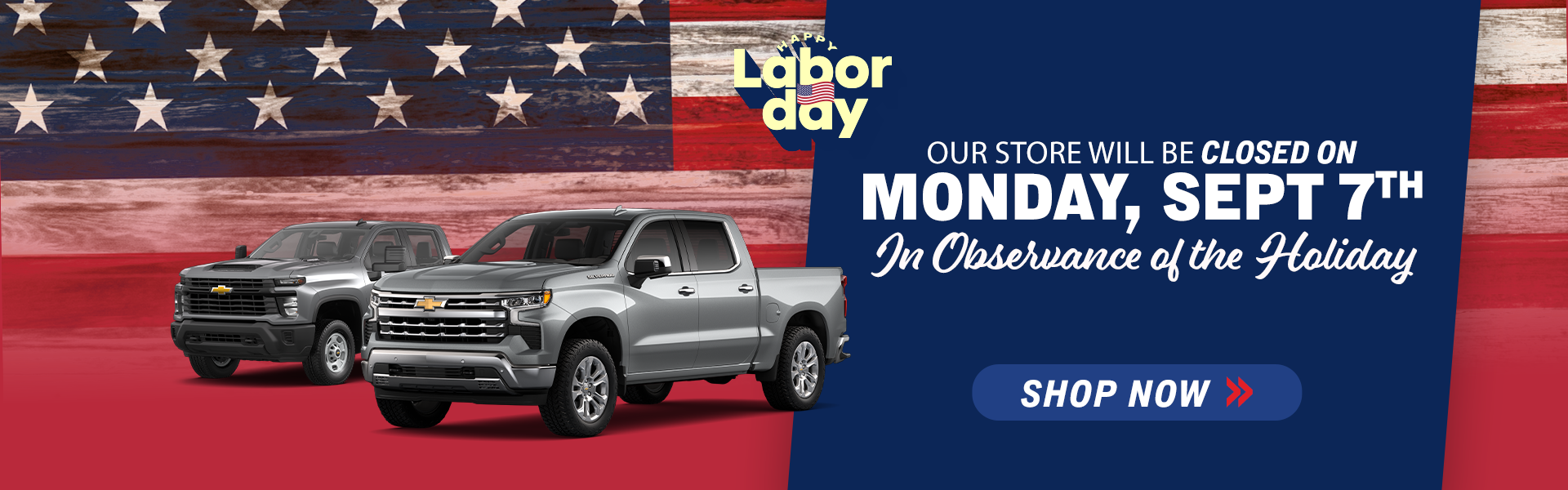 Labor Day Store Closure